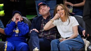 Jennifer Lopez amp Ben Affleck  Lakers VS Warriors NBA 2024 [upl. by Dionisio]