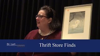 Thrift Store Finds under 6  Antique Prints by Dr Lori [upl. by Anilrahc365]