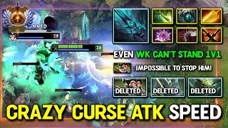 CRAZY CURSE ATTACK SPEED Carry Abaddon Max Slotted Item Build Even Wraith King Cant Stand 1v1 DotA2 [upl. by Johanan]