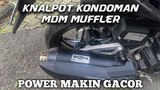 Pasang amp Cek Sound Knalpot Kondoman MDM Muffler di Vario LED OLD‼️ [upl. by Darda]