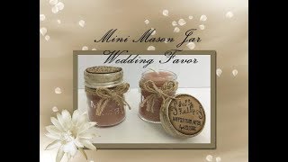 Dollar Trees DIY Mini Mason Jar Candle Makes for a GREAT Wedding Favor [upl. by Minnaminnie]