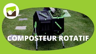 Composteur rotatif 2 compartiments  montage facile et obtention dun compost naturel et bien aéré [upl. by Ladnek]