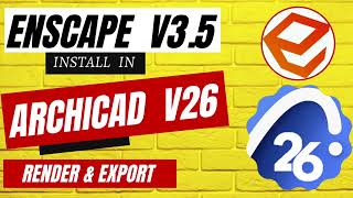 Enscape 35 Installation guide with Archicad v26  Step by step Tutorial 2023  Get Support [upl. by Wincer]