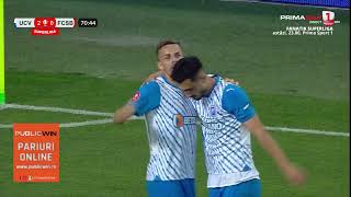 GOOOL Universitatea Craiova  FCSB 20 Ivan înscrie dintro poziție complicată după un contraatac [upl. by Lamraj]