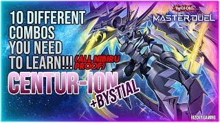 10 Different Combos for CenturIonBystial  All Nibiru Proof【Master Duel】 [upl. by Cavallaro]