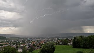 14052024  Gewitter Schälchlihoger Urdorf  1750  1853h [upl. by Pollyanna]