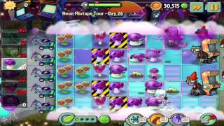 Plants vs Zombies 2 Neon Mixtape Tour  Day 26 Walkthrough [upl. by Sabina934]