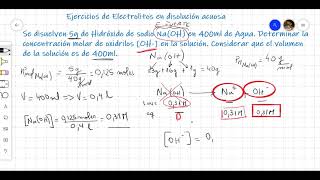 Ejercicios de electrolitos en solución [upl. by Bunns]