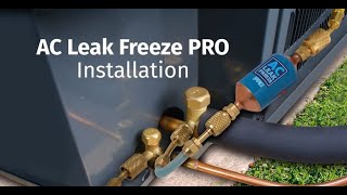 AC Leak Sealant Installation AC Leak Freeze Pro [upl. by Tomkins340]