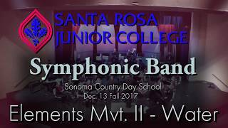 SRJC Symphonic Band Fall 2017  Elements Mvt II  Water [upl. by Irab171]