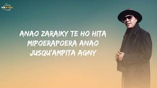 Jean Aimé  Tsy Anao Raiky Manambola Lyrics Video [upl. by Jeno]