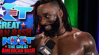 Cedric Alexander is in NXT to help the younger talent Great American Bash 2024 exclusive [upl. by Nollad]