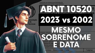 ABNT 105202023 vs 105202002  Como citar autores com mesmo sobrenome e data de publicação [upl. by Wittenburg]