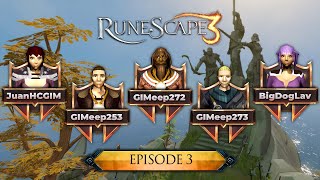 Runescape 3 Group Ironman GIMeep EP 3  Unlocking Some OP Levels amp Questing On 2 Accounts [upl. by Anrev]