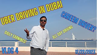 VLOG 4  UBER AND CAREEM DAY IN DUBAI  LIMOUSINE DRIVER  EARNINGS [upl. by Lanita]