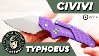 Нож CIVIVI Typhoeus Adjustable Fixed Blade Knife Purple G10 [upl. by Blasien]