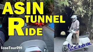 Asin Tunnel Ride  ASIN ROAD  VESPA S125 [upl. by Arukas]