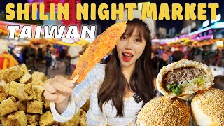 TAIWANESE STREET FOOD at Shilin Night Market in Taipei Taiwan [upl. by Marras]