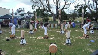 woodchopping at the Stratford AampP Show [upl. by Yerac]