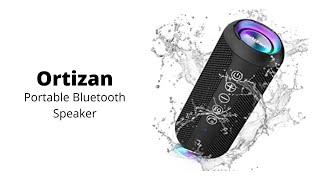 Ortizan  Portable Bluetooth Speaker IPX7 Waterproof Wireless Speaker [upl. by Skippie]