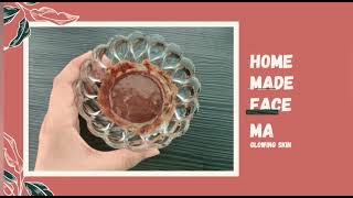 Honey And cocoa powder Face Mask skin glowEasy to way home made [upl. by Fen]