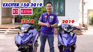 Exciter 150 2019 GP vs Exciter 150 2018 GP ▶ So sánh chi tiết [upl. by Einahpet]