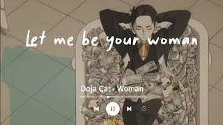 Woman  Doja Cat Lyrics Terjemahan TikTok Song  Let me be your woman [upl. by Nitneuq]