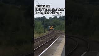 Network Rail 153311 Inspection Train passes Kirkstall Forge [upl. by Pravit518]