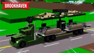 SUPER CAMION MILITAR en BROOKHAVEN 😎🚛 [upl. by Eahc]