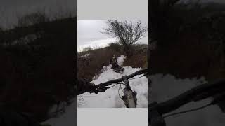 Stuck In Snow Comedy Moment MTB Shorts [upl. by Lorou]