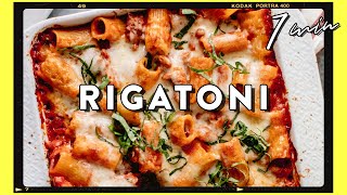 Cheesy Baked Rigatoni Pasta for Dinner Recipe amp Easiest Cleanup  HONEYSUCKLE [upl. by Grim247]