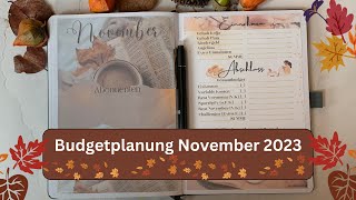 💌Budgetplanung │🍁November 2023│🥰Budgetmethode [upl. by Rahman]