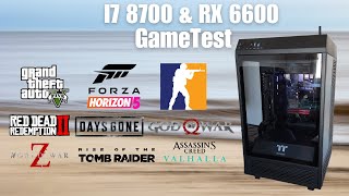 I7 8700 amp RX 6600 GameTest [upl. by Flin475]