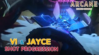 Vi and Jayce Shot Progression  ARCANE  Riot Games  3DAnimationInternships [upl. by Odille281]