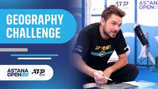 GEOGRAPHY CHALLENGE  Wawrinka Rublev AugerAliassime Hurkacz [upl. by Murielle]