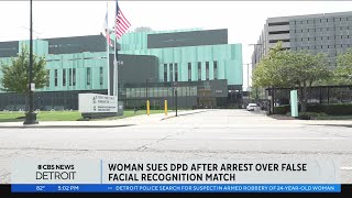 Detroit woman sues Detroit Police Department after arrest over false facial recognition match [upl. by Chainey]