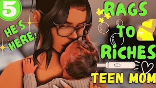 🌿RAGS TO RICHESTEEN MOM🤰🏽 💛SHE STILL LOVES HIM💛BABY IS FINALLY HERE ✨SIMS 4 SERIES🧸EP5 [upl. by Nilved]