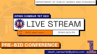 Procurement Livestream for DPWH Camarines Sur 1st DEO on June 18 2024 [upl. by Halilahk630]