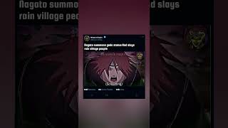 NAGATO🗿SUMMOMNS GEDO🐲STATUE AND SLAYS🗡RAIN VILLAGE☔PEOPLE🦸‍♂️narutoshippuden nagato shorts [upl. by Colton33]