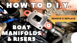 HOW TO REMOVE and REPLACE MERCRUISER MANIFOLDS amp RISERS [upl. by Claus926]