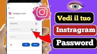 Come trovare la password e il nome utente di Instagram  Come vedere la tua password di Instagram [upl. by Ihtac]