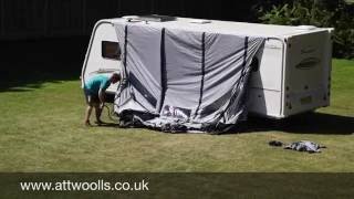 Vango Kalari Awning Pitching amp Packing Video [upl. by Euqinu]