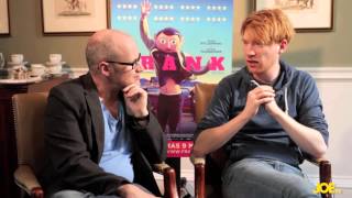 JOE meets Domhnall Gleeson amp Lenny Abrahamson star and director of fantastic new Irish film Frank [upl. by Oniliuqnart]