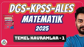 Temel Kavramlar  1 Video  DGSKPSSALES Matematik  2025 [upl. by Anhej]