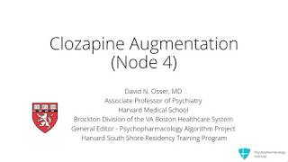 Clozapine Augmentation for TreatmentResistant Schizophrenia [upl. by Binnings244]