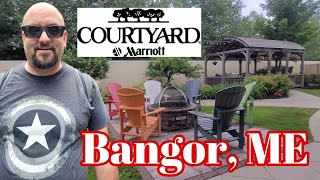 Courtyard By Marriott  Bangor Maine  Full hotel and Room Tour [upl. by Nored]