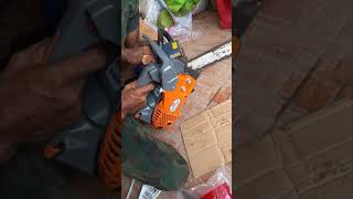 UNBOXING amp REVIEW CHAIN SAW NEW WEST TOP HANDLE 258 25cc tebangpohon chainsaw [upl. by Silra]