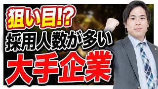 【就活】500人以上！採用人数が多い大手企業はこれだ！ [upl. by Onafets]