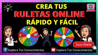 💻CREA TU RULETA ONLINE  IDEAL PARA TUS CLASES VIRTUALES👌👌👌 [upl. by Ecirtal]