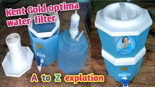 कमाल का है ये kent optima 10 l gravity based water purifier kent optima gold installation [upl. by Marya]